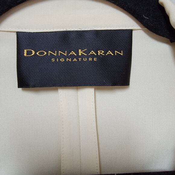 Donna Karan Signature Zip front Silk blend Jacket Size M - Picture 4 of 9